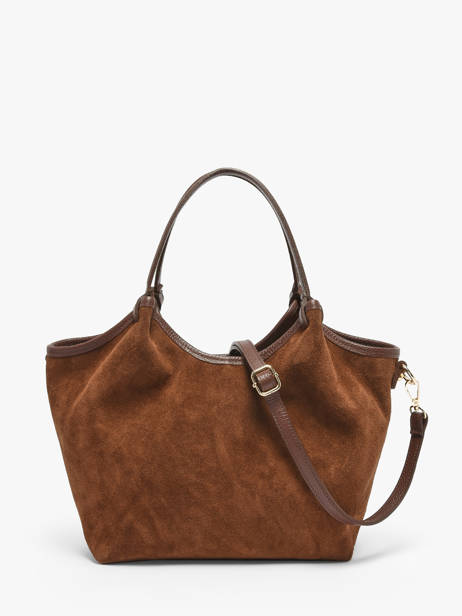 Schoudertas Velvet Caviar Leder Milano Bruin velvet caviar VC241111 ander zicht 4